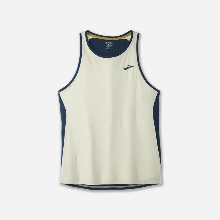 Brooks Atmosphere - Camiseta Sin Mangas Hombre - Indigo / Beige (EMNI-26017)